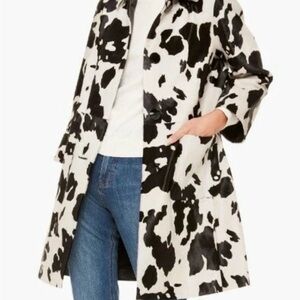 Kate Spade New York Womens Tilda Classic A-Line Coat Brown Multi Size 00